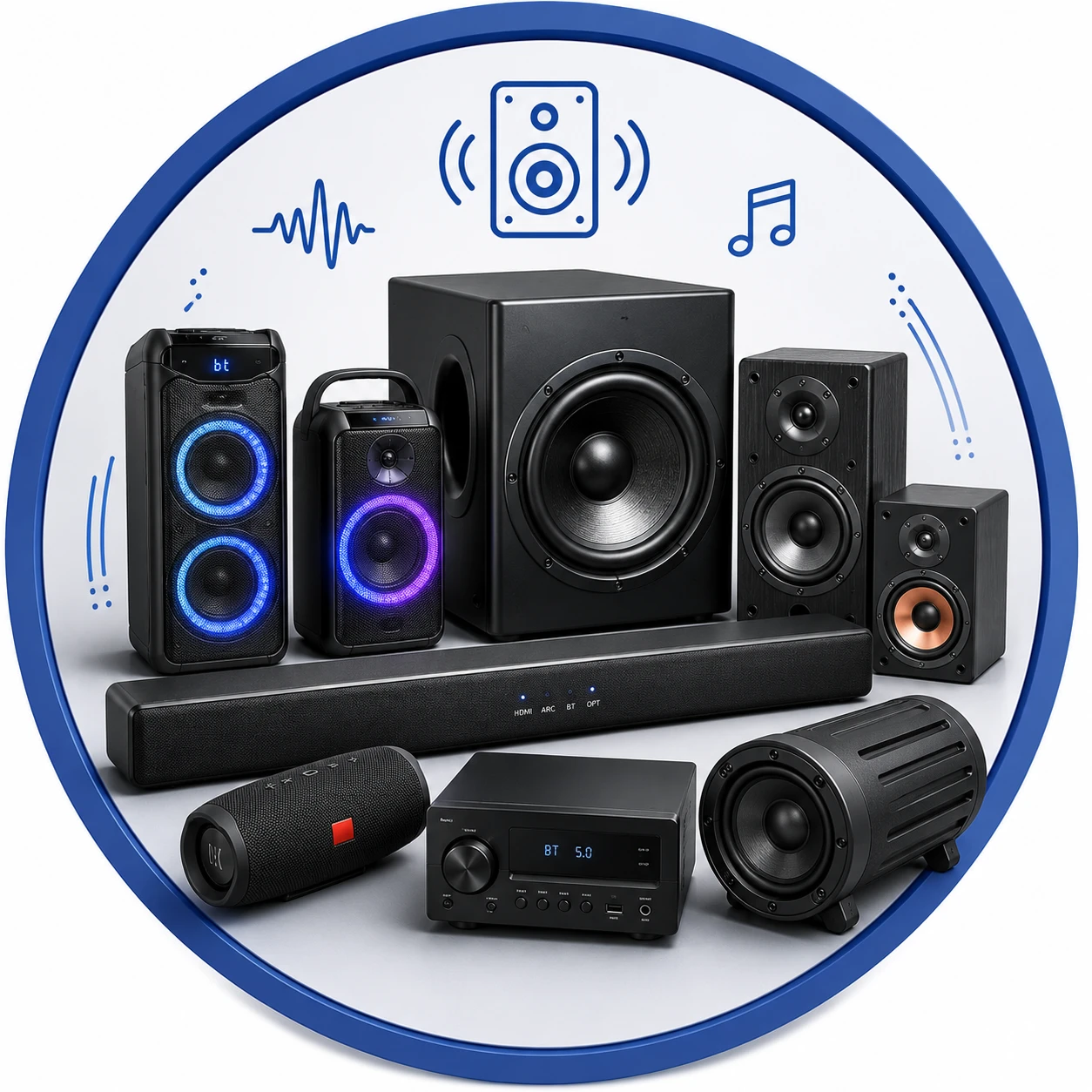 Sound Bars and Speakers